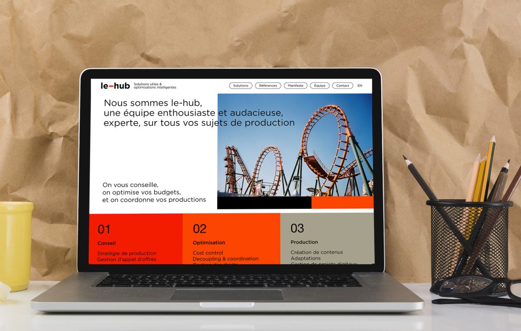 Le HUB - Site vitrine WordPress Elementor